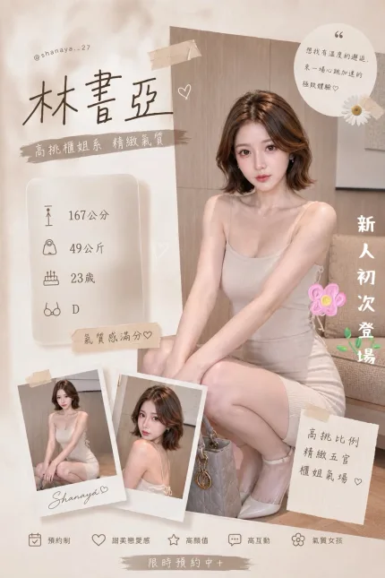 台中外送茶-林書亞-D罩杯-全套約炮